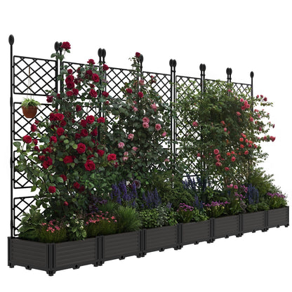 Elevate Your Garden with the WildBreak 3-Piece Planter Box Set and Trellis Screen - Perfect for Vertical Gardening!