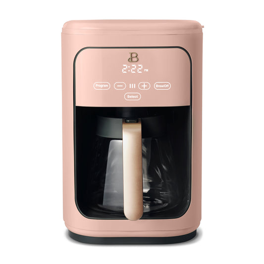 Brew Perfection with Drew Barrymore's Elegant 14-Cup Programmable Drip Coffee Maker - Touch-Activated Convenience
