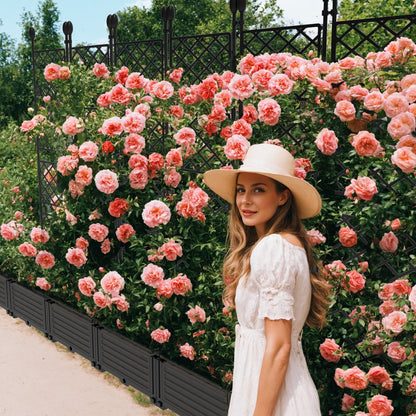 Elevate Your Garden with the WildBreak 3-Piece Planter Box Set and Trellis Screen - Perfect for Vertical Gardening!