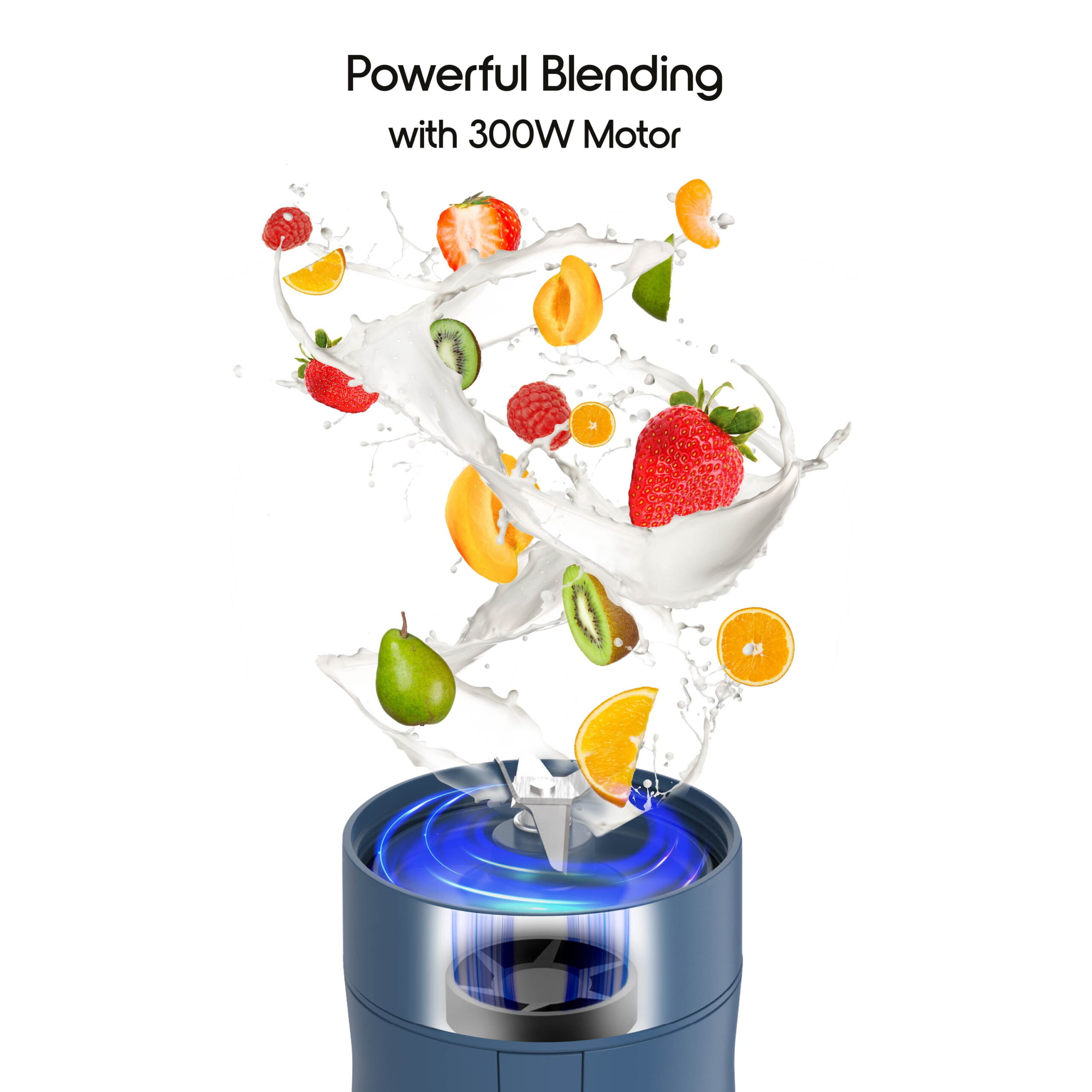 Savour by Tzumi 300W Mini Smoothie Blender – 18oz. Countertop Mini Blender for Smoothies, Sauces, Cocktails and More - Image 2